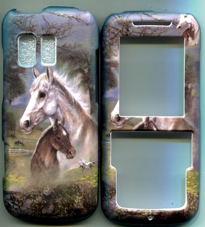 Samsung SCH R450/R451c Messager Hard Case Cover Horses  