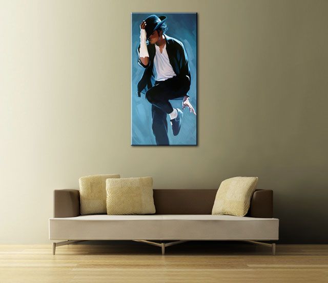 MICHAEL JACKSON Original Signed Artwork Rare print new CANVAS PAINTING 