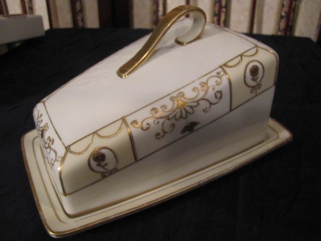 Antique NIPPON Noritake Komaru Covered Cheese Dish REDUCED PRICE 