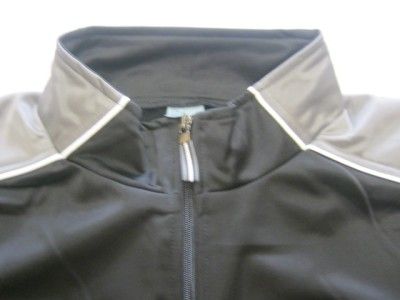 NWT NEW MENS ATHLETIC TRACK RUNNING FULL ZIP JACKET COAT W/PIPING 2XL 