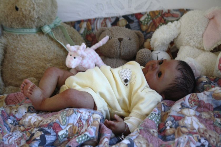   ♥REALISTIC REBORN AA ETHNIC BABY GIRL♥ A DONNA RUBERT SCULPT