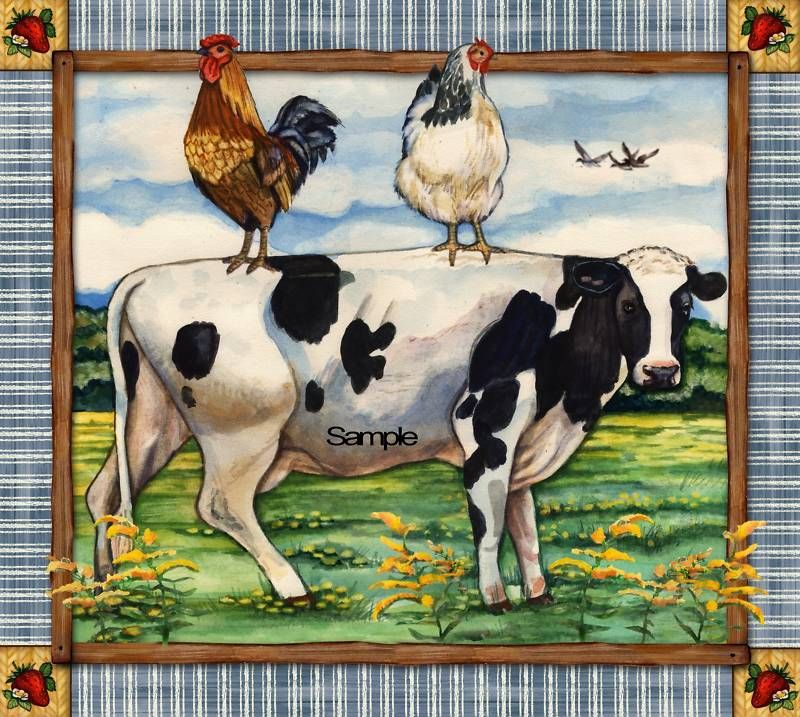 Barn Farm Animal Country COW Refrigerator Magnet Gifts Kitchen  