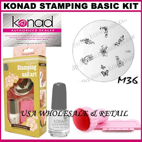 Konad Stamping Nail ART Nails Design BASIC KIT SET S  