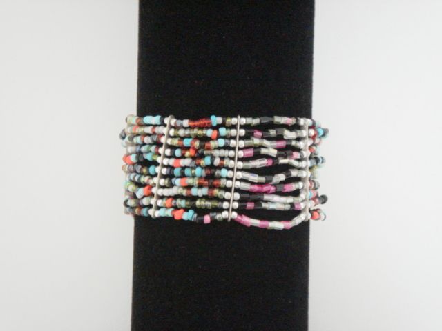 HANDMADE GLASS BEAD BEADED STRETCH BRACELET 1PC #B 450  