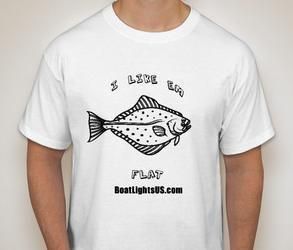 Flounder Gigging T Shirt for Fishing  Gig and Light Sold separately in 