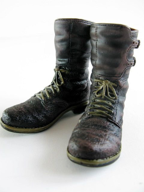 FB008 1/6 Figure Dark Purple Military Brown Boots  