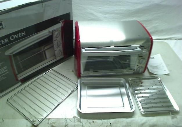 Kenmore 6 Slice Convection Toaster Oven, Red  