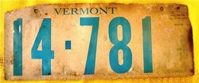 Early Vermont Temporary License Dealer Plate Paper Tag  