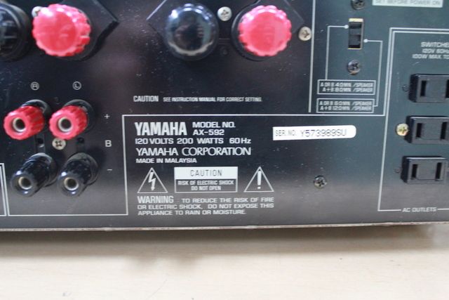 Yamaha AX 592 Natural Sound Stereo Amplifier   Awesome  