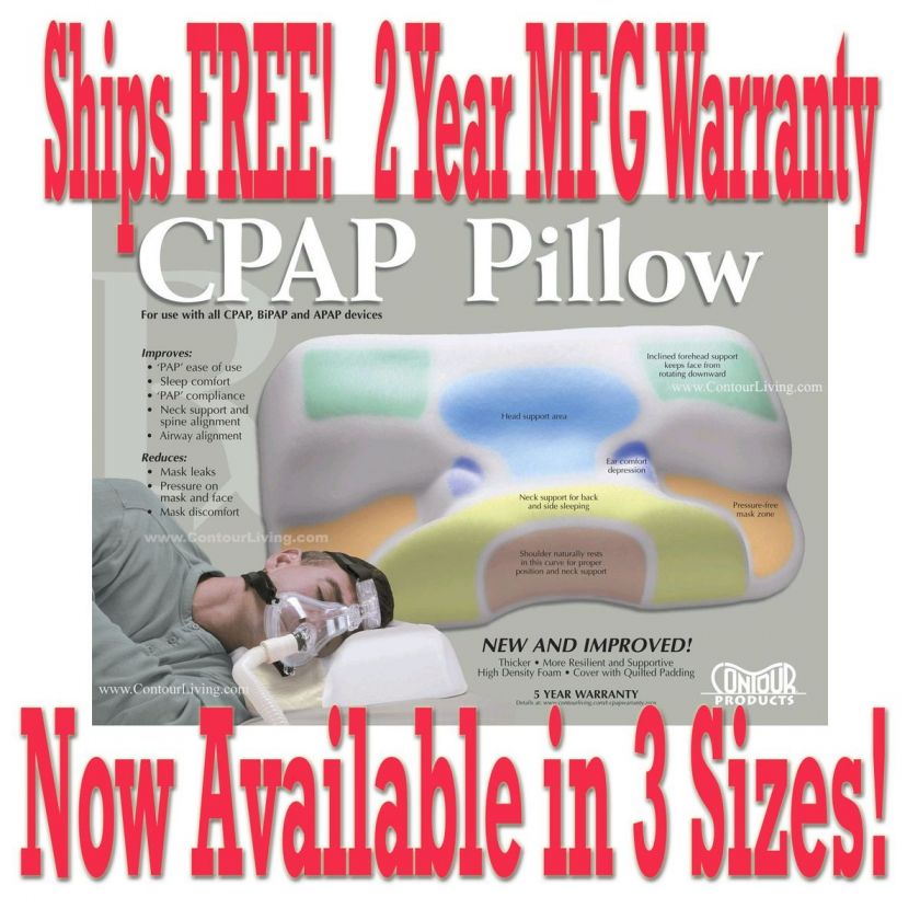 Contour CPAP Pillow   New High Profile Foam Support  