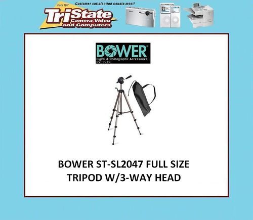 Bower STSL2047 Complete Full Size Camera Tripod NEW  