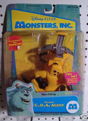 Disney Pixar Monsters Inc C.D.A. Agent Action Figure  