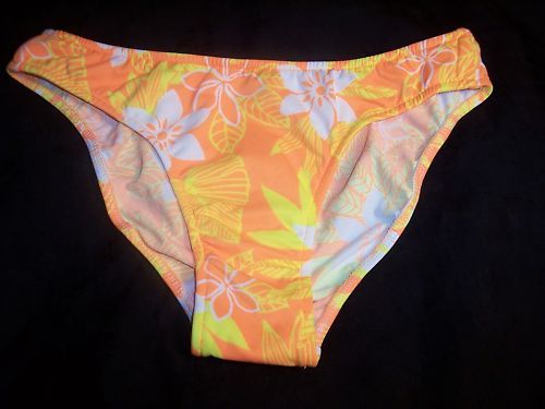 Venus size P 2 4 SWIMSUIT BOTTOMS orange yellow white  