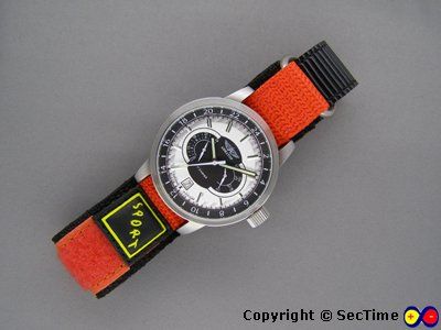 Quality nylon Velcro watch strap SPORT Orange 18mm  