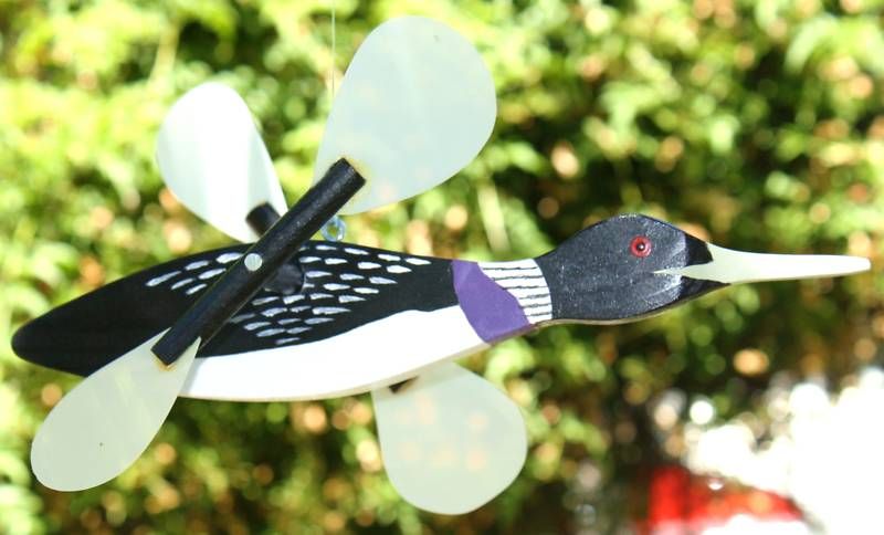 Loon Whirlibird whirligig birds loons bird hand made  