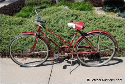 Vintage Schwinn Racer 3 Speed Girls Bicycle Bike  