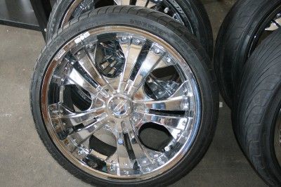 RADD RIMS AND 20 TIRES AND SPINNERS  