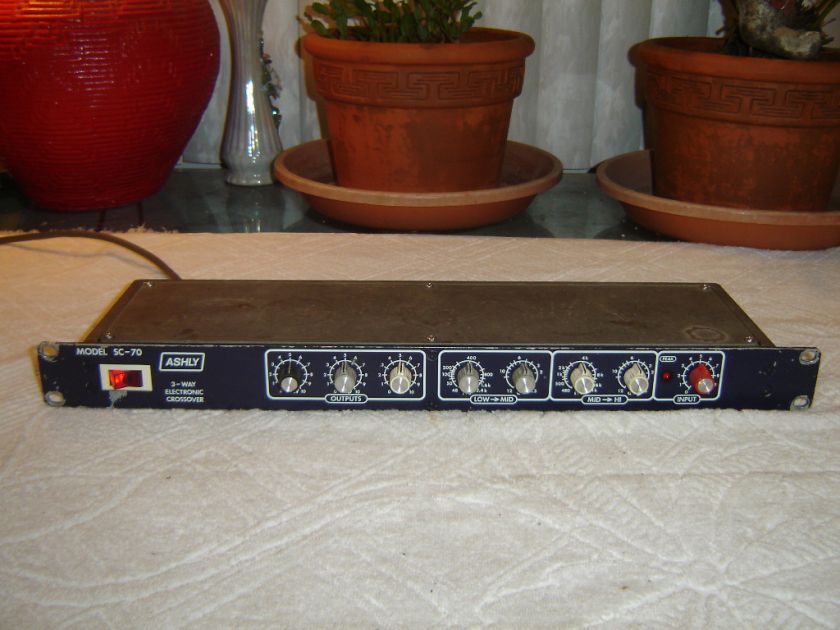 Ashly SC 70, 3 Way Crossover, Blueface, Vintage Rack  