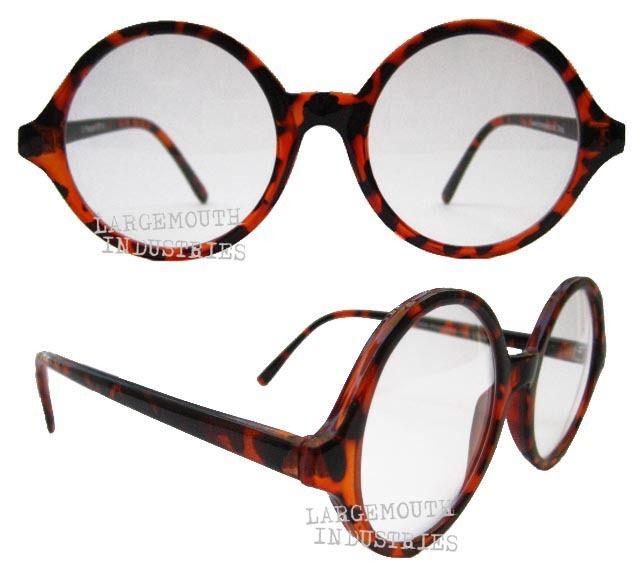 Round Professor Waldo GEEK NERD Tortoise Clear Glasses  