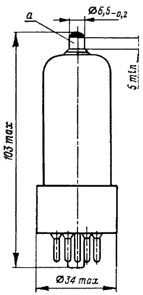 6P31S = EL36 = 6CM5 Output Beam Tetrode Tube NOS OTK Date VIII 1984 