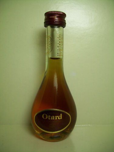 Miniature Otard COGNAC VSOP glass Bottle collectibles#C  