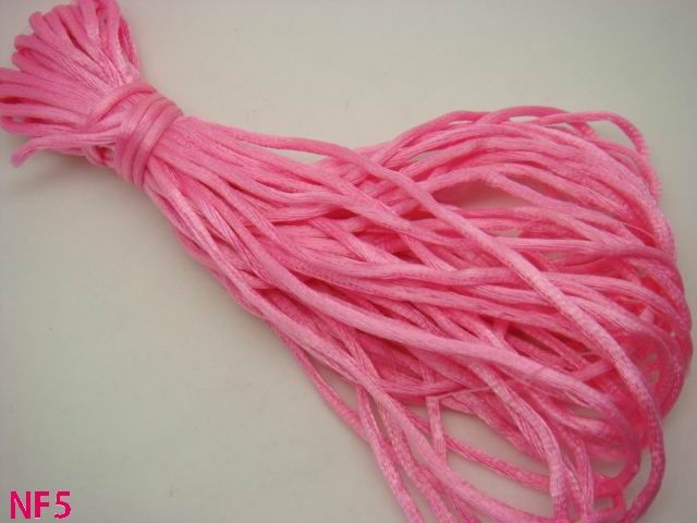 Nylon Rattail Chinese Knot Cord Beading Colorful 2mm NF  