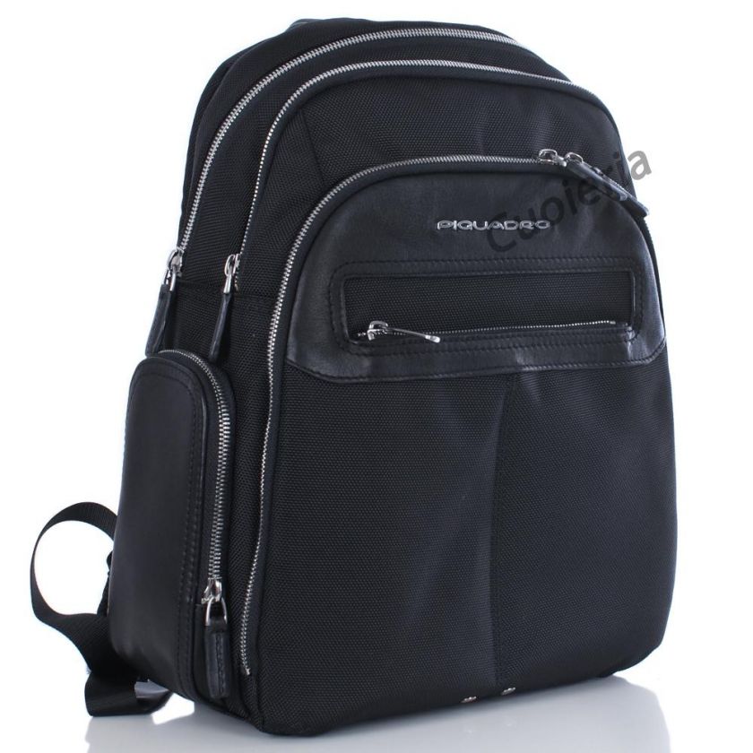 PIQUADRO Men Small Organized Computer Backpack CA1886LK/N Black 