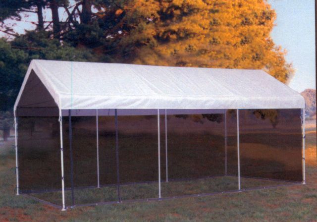 Shelter Logic 10x20 CANOPY w/ SCREEN ENCLOSURE NEW  