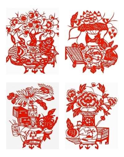 Chinese Folk Art Silhouettes Paper Cut Polite Arts  