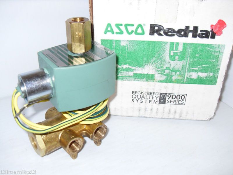 NEW ASCO HT8345G001 4 Way SOLENOID VALVE 1/4120Vac NIB  