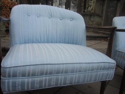 PAIR SIGNED SELIG BARREL BACK LOUNG CHAIRS IB KOFOD LARSON DANISH MID 