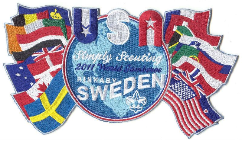 2011 World Jamboree USA CONTINGENT JACKET / BACK PATCH, Backpatch New 