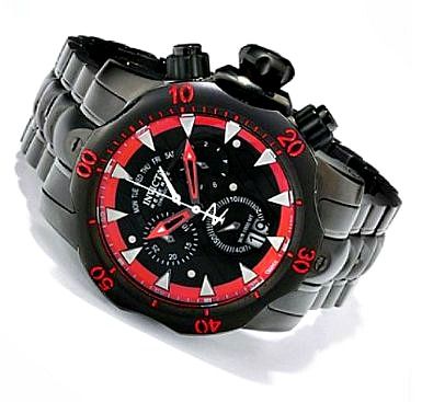 Invicta 1599 Mens Venom Reserve Stealth BLACK LABEL Edition Swiss 