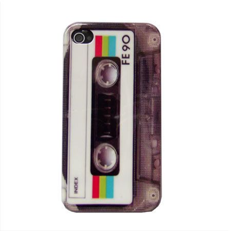 classic cassette tape hard back CASE COVER FOR apple iPhone 4 4th 4S 