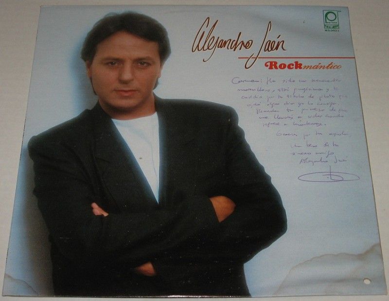 ALEJANDRO JAEN  AMOR AÑEJO   CARNAVAL   AUTOGRAPHED LP  