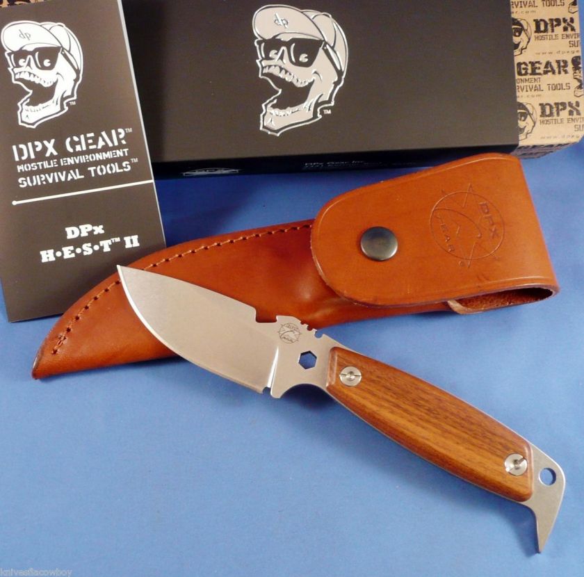   HEST II Woodsman Fixed Blade Knife Sleipner Tool Steel Brazilian Wood