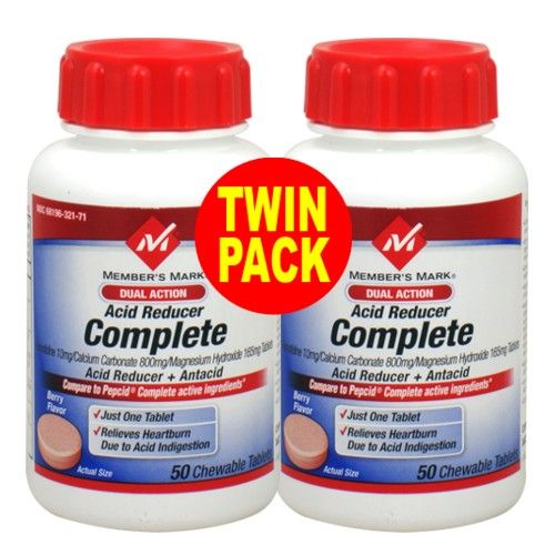   Mark   Acid Reducer Complete 100 Chewable Tablets, Berry Flavor  