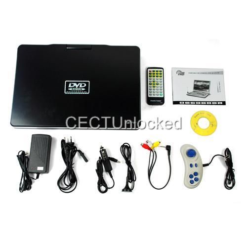 15.8 inch Portable DVD Player  MP4 TV SD USB Games  