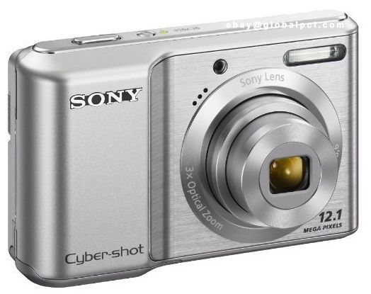 Sony Cyber Shot DSC S2100 12.1 MP Digital Camera 18X Total Zoom Silver 