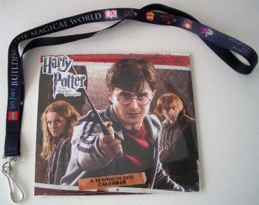 Harry Potter 16 Month 2012 Calendar + Comi Con Lanyard  