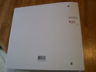 NWT Wilson Jones 3 Locking Cover 3 Ring Binder WHITE  