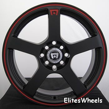 15x6.5 Black Wheel Motegi MR116 5x100 5x4.5  