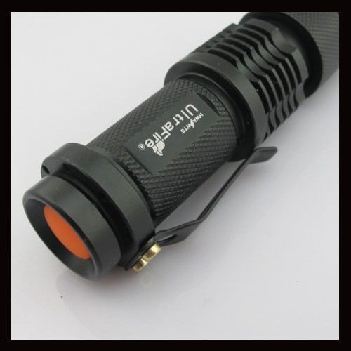 7W 300LM Mini CREE LED Flashlight Torch Adjustable Focus Zoom Light 