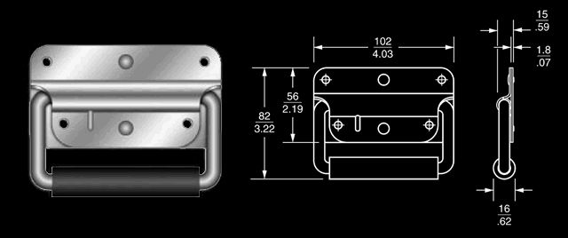 Photo Image not Actual Size, Refer to Measured Drawing Below for 