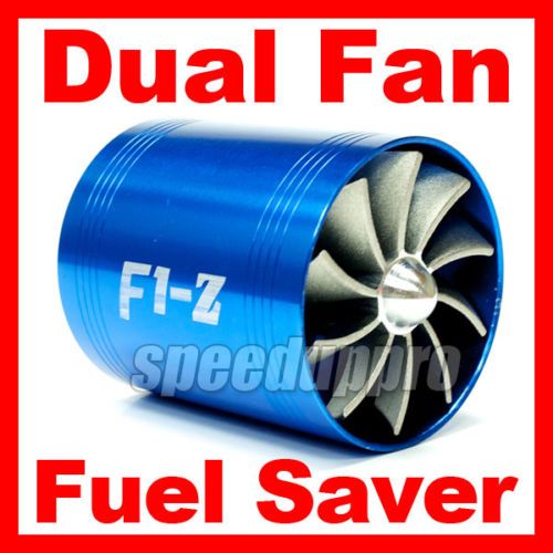 DUAL SUPERCHARGER TURBO AIR INTAKE FAN FUEL SAVER FAN  