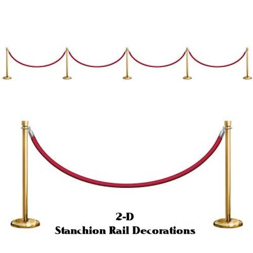 Awards Night Hollywood Theme Party Stanchion Rail Props  