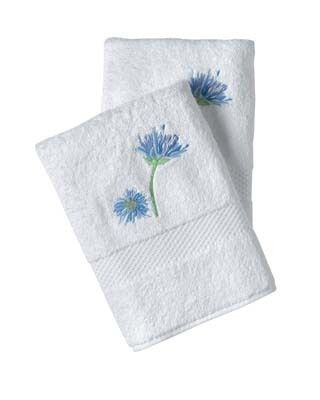 PRETTY YVES DELORME EVEIL BATH TOWEL OR GUEST TOWEL  