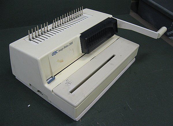 GBC Image Maker 2000 Spiral Binding Machine Binder Comb  