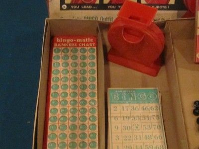 VINTAGE 1960 TRANSOGRAM BINGO MATIC GAME  