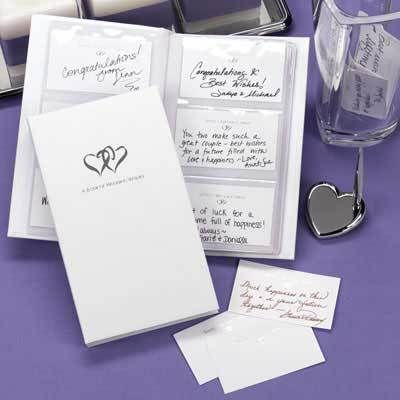   write messages to the couple on the included 3 1/2 x 2, white cards